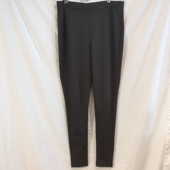 Chico's | Stretch Leggings Black Rayon Blend | Chico's 1 = M (8) - Picture 1 of 8
